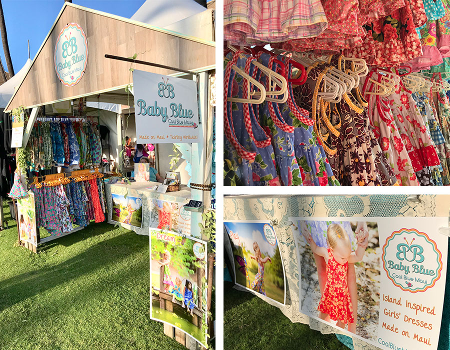 Cool Blue Maui Made in Maui County Booth design and branding by Fflying Okole and Rustic Maui